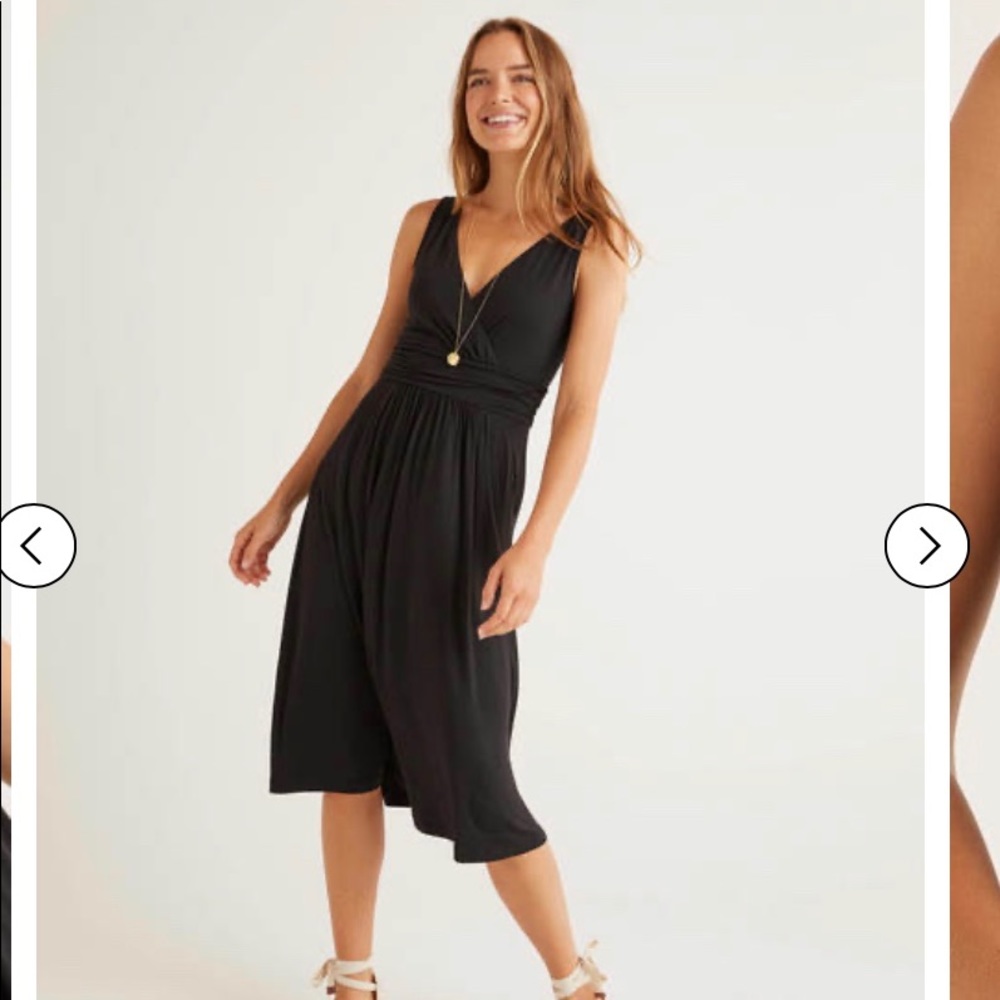 Boden Effie jersey dress in black